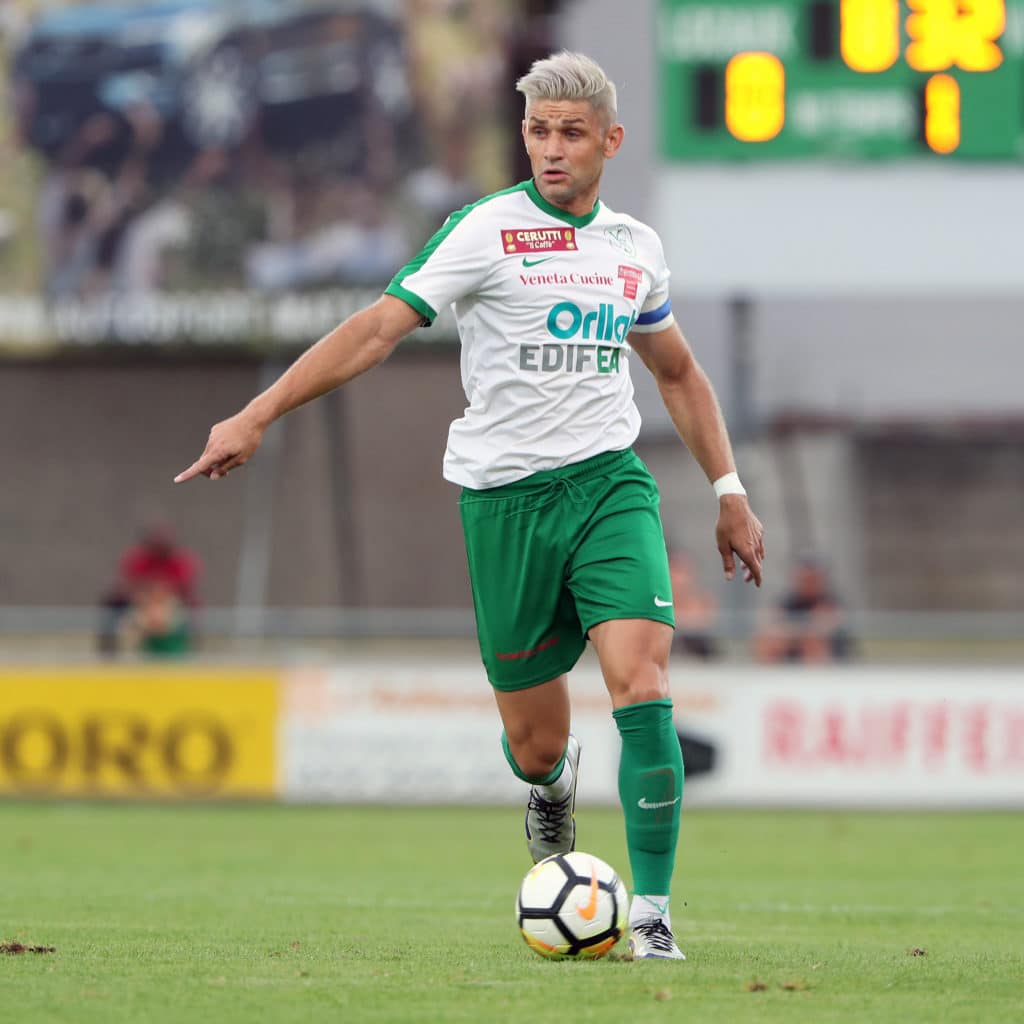 YVERDON (VD), 22 AOUT 2018. Football. Promotion League. Yverdon-Sport - Muensingen. François Marque. (c)FLASHPRESS/ALLENSPACH