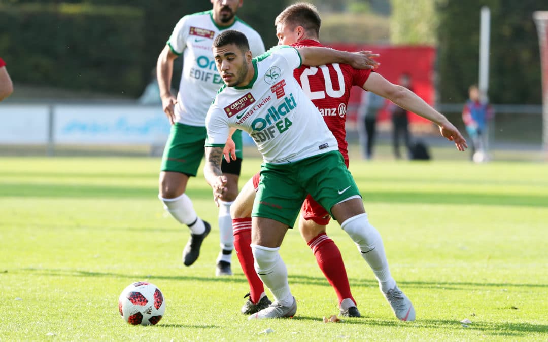 LAUSANNE (VD), 29 sept. 2018. Football. Première ligue promotion. Stade LS - Yverdon-Sport 0-0. Allan Eleouet. (c)FLASHPRESS/ ALLENSPACH